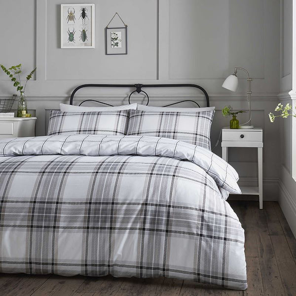 Elgin Grey Duvet Set - Single