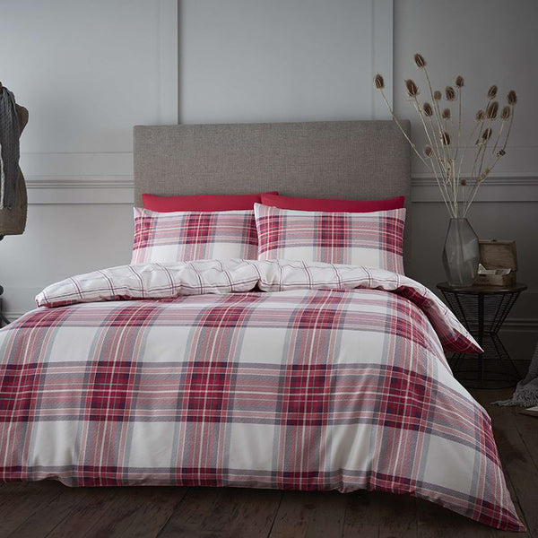 Elgin Red Duvet Set - Single