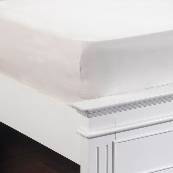 100% Cotton Fitted Sheets - White