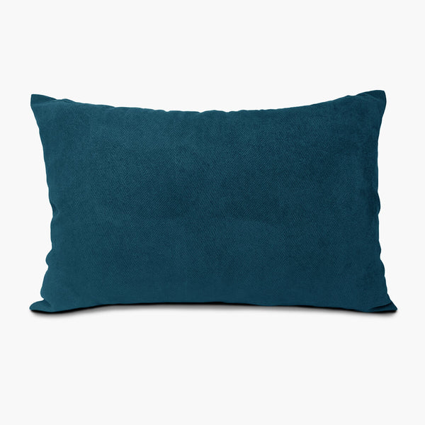 Herringbone Blue Rectangle Cushion Cover | 60cm x 40cm