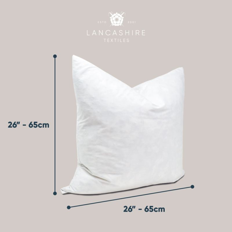 2 x Hard Firm Compact Support Pillow Duck Feather 50cm x 75cm - 20 x 30